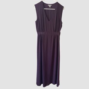 HM Collection Sleeveless Lined Purple V Neck Maxi Dress Size 8